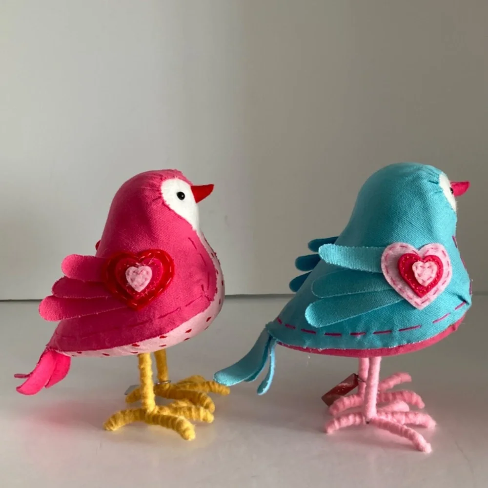 Target Spritz Featherly Friends Birds Rosie George Set of 2 Valentine's Day 2017